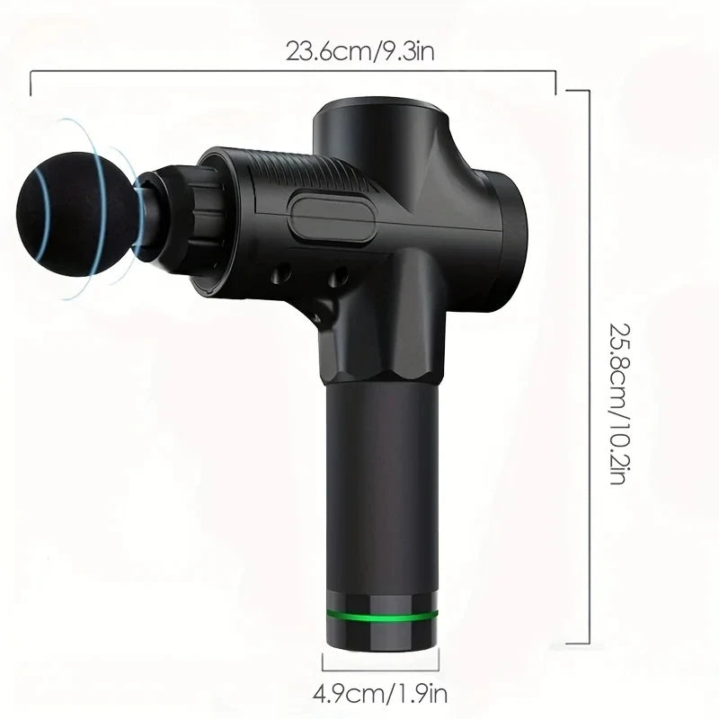 Deep Muscle Massage Gun Electric Percussion Pistol Massager for Body Neck Back Leg Fitness Tool 30 Levels Deep Muscle Massage Gu