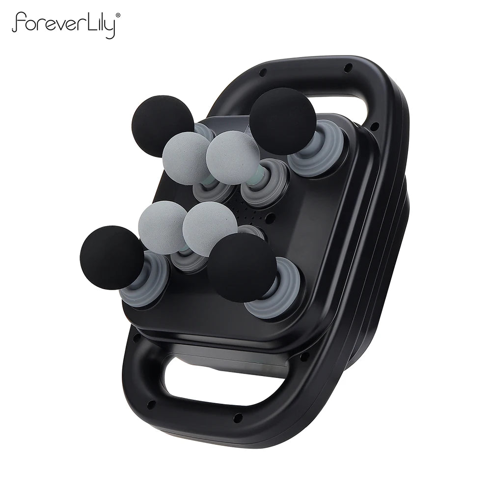 8-Head Fascia Gun High-Frequency Vibration Body Massage Gun Back and Waist Massager Neck Shoulder Massager Muscle Masajeador